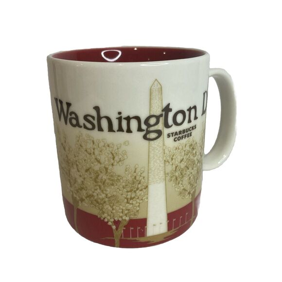 Starbucks Washington DC 2009 Collector Series Coffee Tea Mug Monument Capitol - Picture 1 of 8